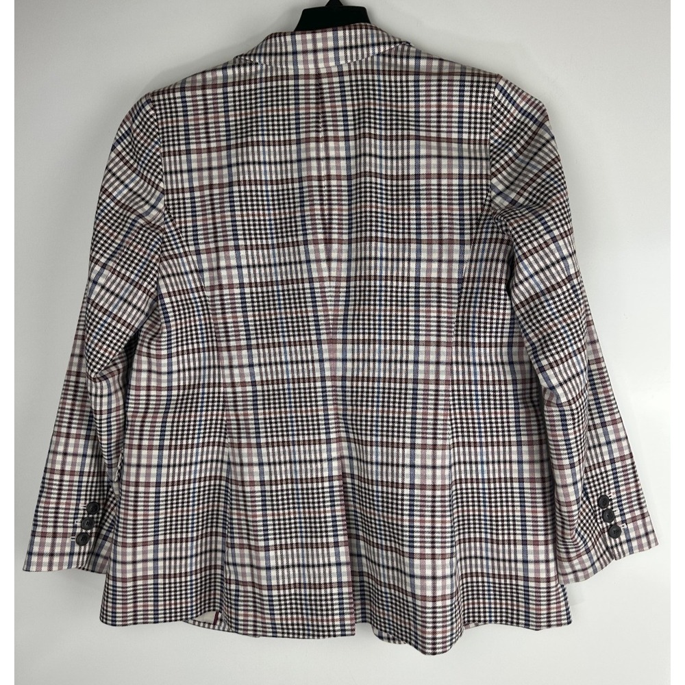 Talbots Friday Plaid Blazer Jacket Women's Size 10P 10 Petite Single Breasted - Picture 7 of 14